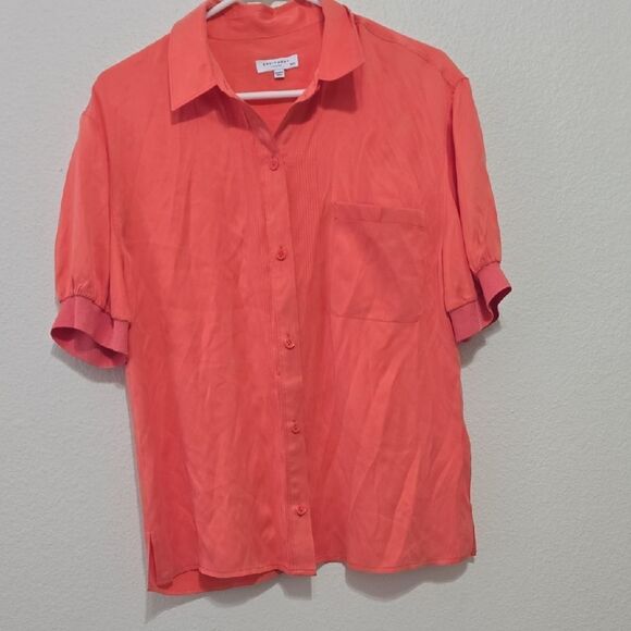 Equipment Tops - Equipment Coral Silk/viscose Blend  Blouse‎ M